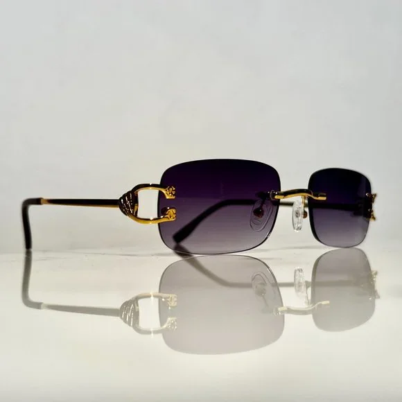Bonano | Accessories | Bonano Venician Rimless Gold Frames  display picture 2
